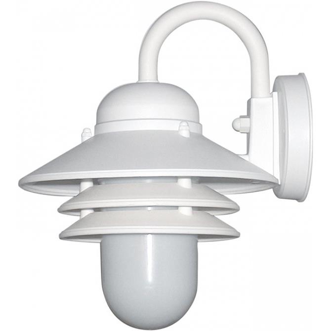 Wave Lighting S75VL-LR12C-WH-PC LED Marlex Nautical Collection Wall Sconce in White